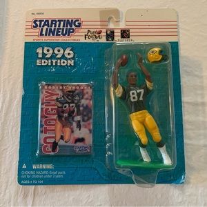 1996 Kenner Starting Lineup ROBERT BROOKS Green Bay Packers WR NFL Figure & Card